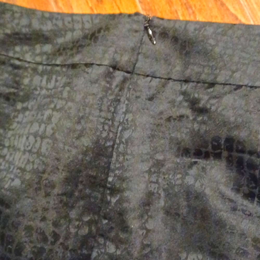 Vtg Armani 2 pc set collezioni black textured shoulder bow skirt suit blazer - Picture 15 of 16